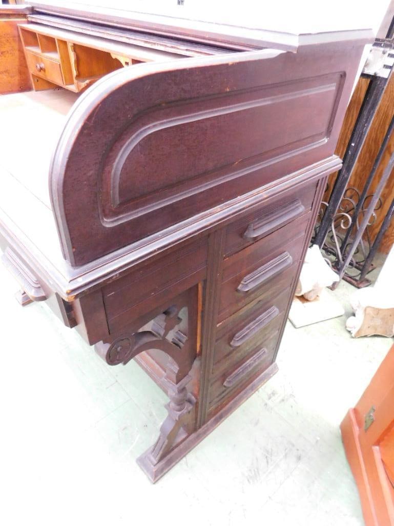Davenport Desk with Tambour - 38" x 35" x 23" - 4