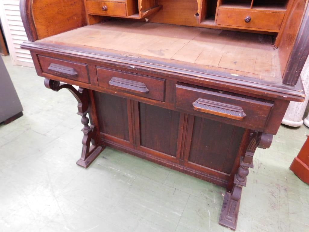 Davenport Desk with Tambour - 38" x 35" x 23" - 5