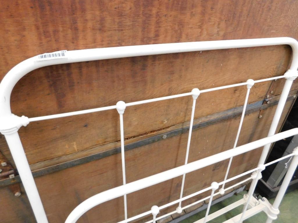 Painted Iron Bed - No Rails - Single - 49.5" Tall - 3
