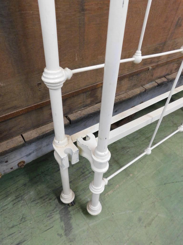 Painted Iron Bed - No Rails - Single - 49.5" Tall - 4