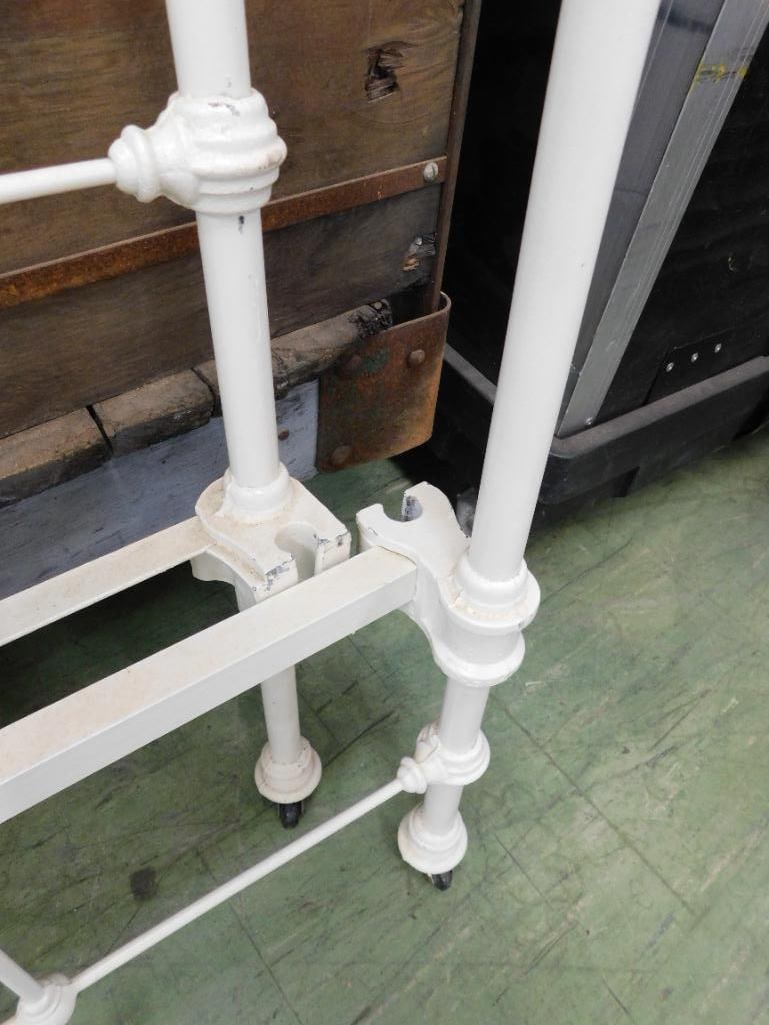 Painted Iron Bed - No Rails - Single - 49.5" Tall - 5