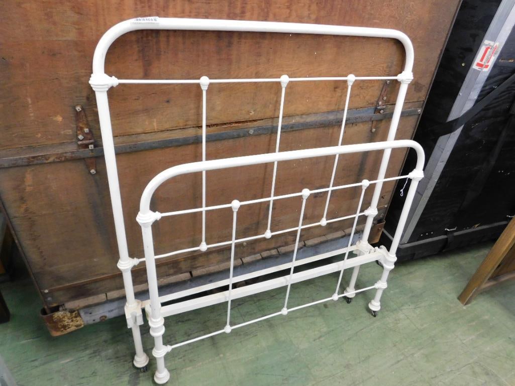 Painted Iron Bed - No Rails - Single - 49.5" Tall - 7
