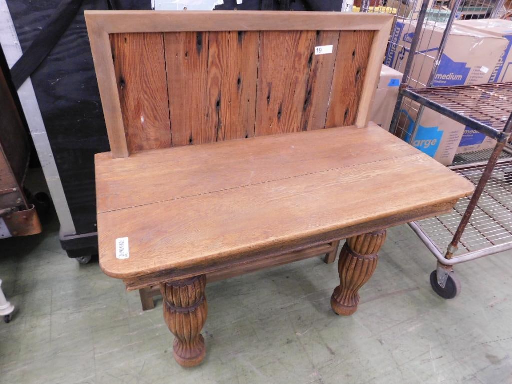Hand Made Re Purposed Table - Foyer Table - 45" x 42" x 21" - 7