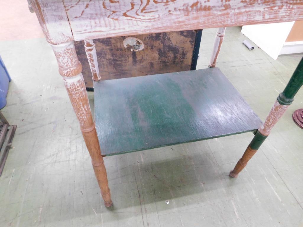Funky Hand Made Side Table - 30" x 26" x 21.5" - 8