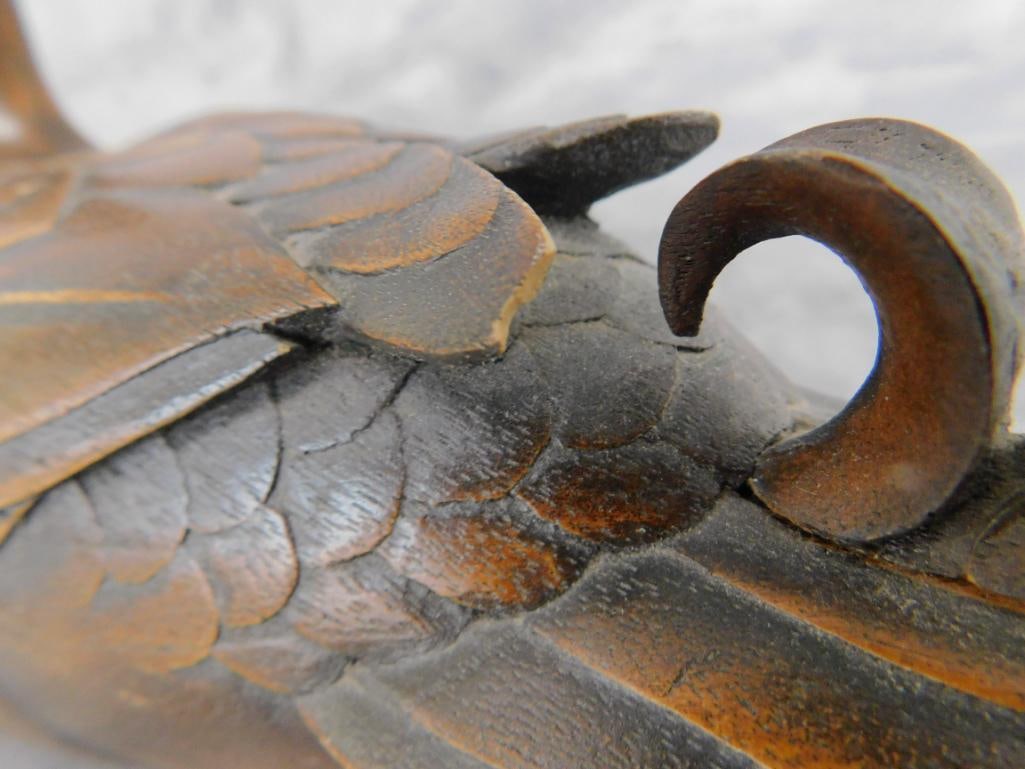 Early 80s Jules Bouillet Signed Carved Decoy - "Mallard II" - 5.5" x 11.5" x 5" - 8
