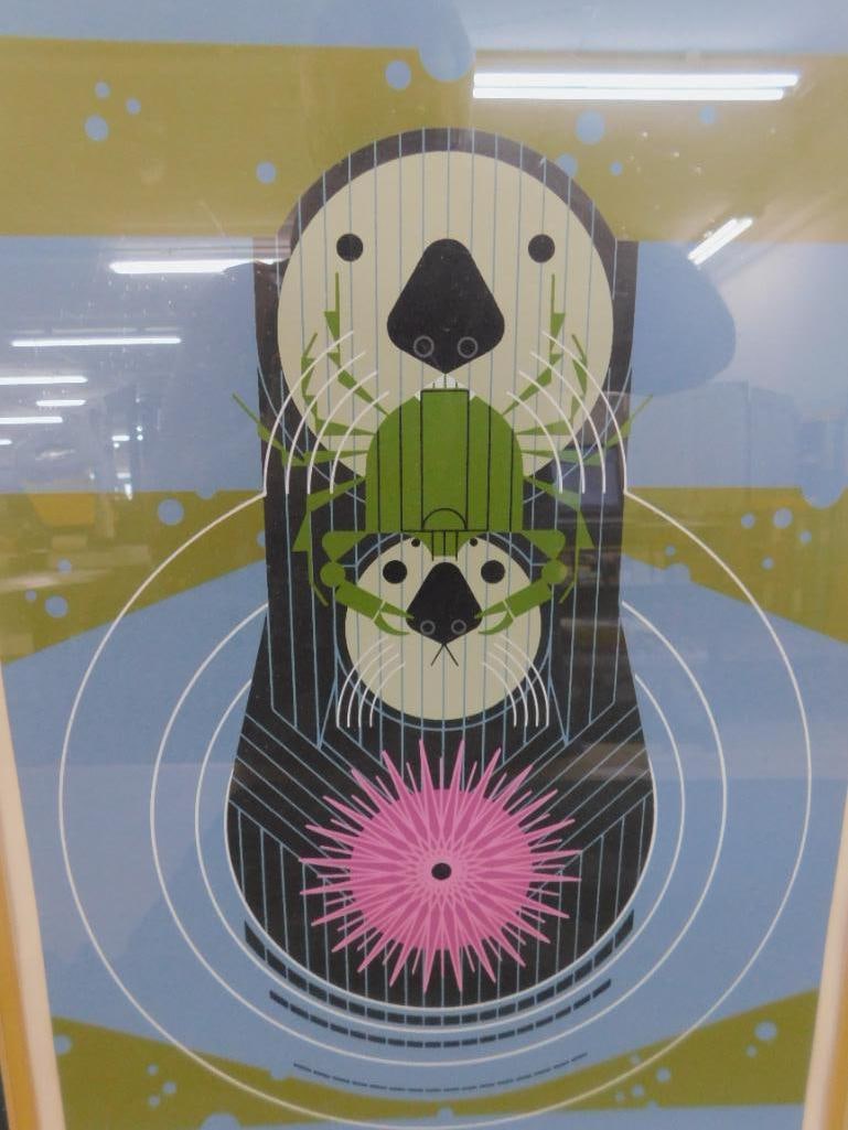 Charles Harper Signed Limited Edition Serigraph - "Devotion In The Ocean" - Otters - 12
