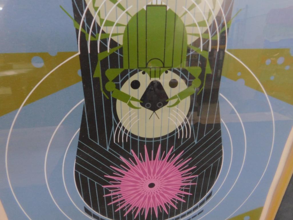 Charles Harper Signed Limited Edition Serigraph - "Devotion In The Ocean" - Otters - 4