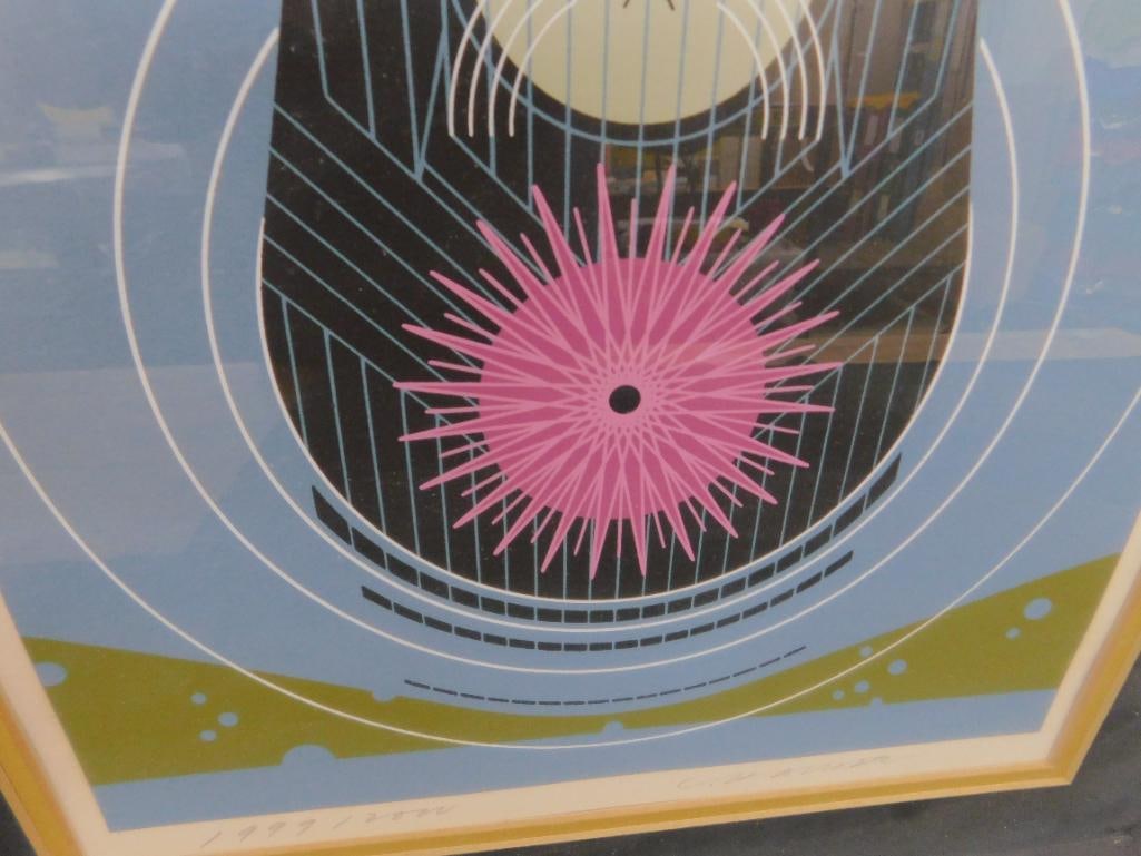 Charles Harper Signed Limited Edition Serigraph - "Devotion In The Ocean" - Otters - 5