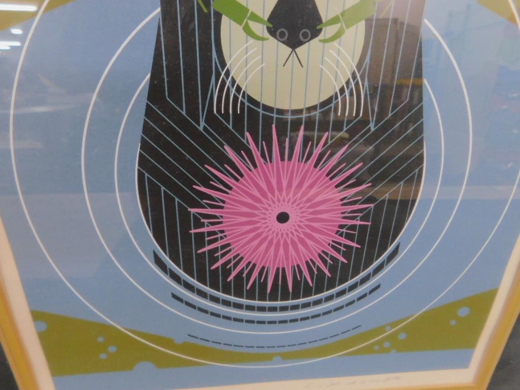 Charles Harper Signed Limited Edition Serigraph - "Devotion In The Ocean" - Otters - 6