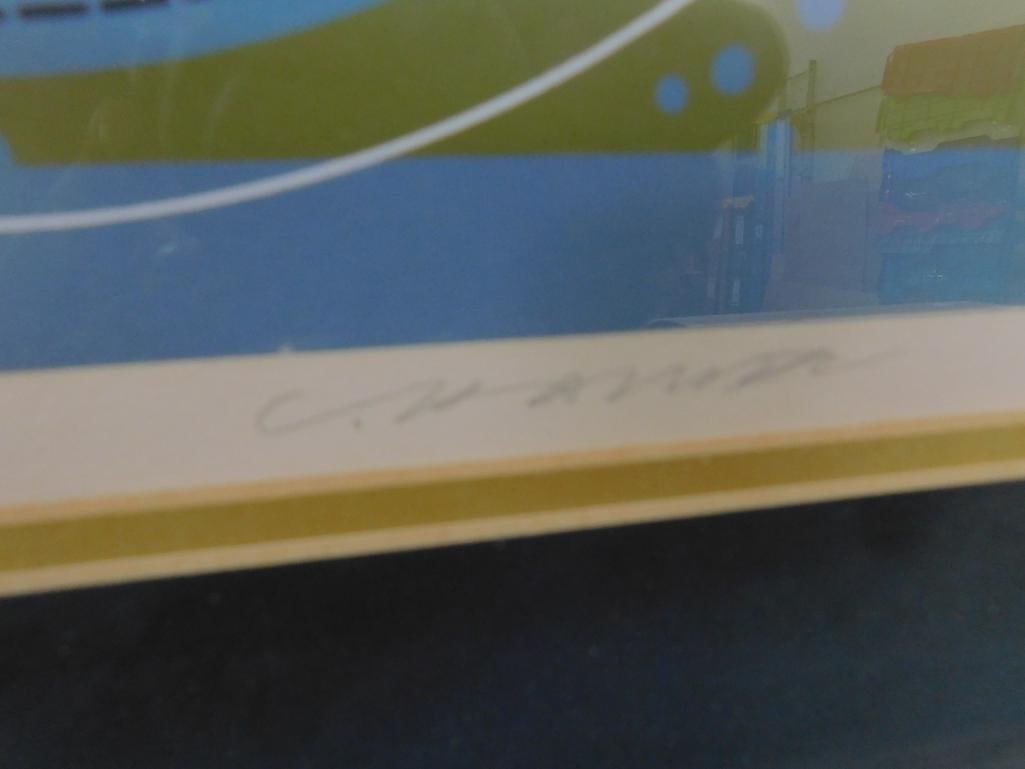 Charles Harper Signed Limited Edition Serigraph - "Devotion In The Ocean" - Otters - 8