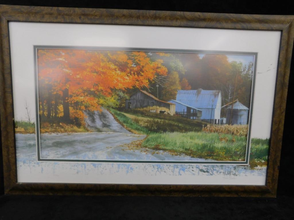 Luke Buck Signed Limited Edition Lithograph - "Country Road" - 357/950 - 10