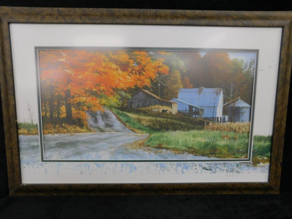 Luke Buck Signed Limited Edition Lithograph - "Country Road" - 357/950 - 11