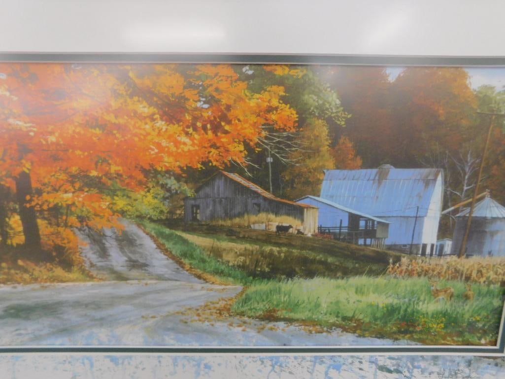 Luke Buck Signed Limited Edition Lithograph - "Country Road" - 357/950 - 9