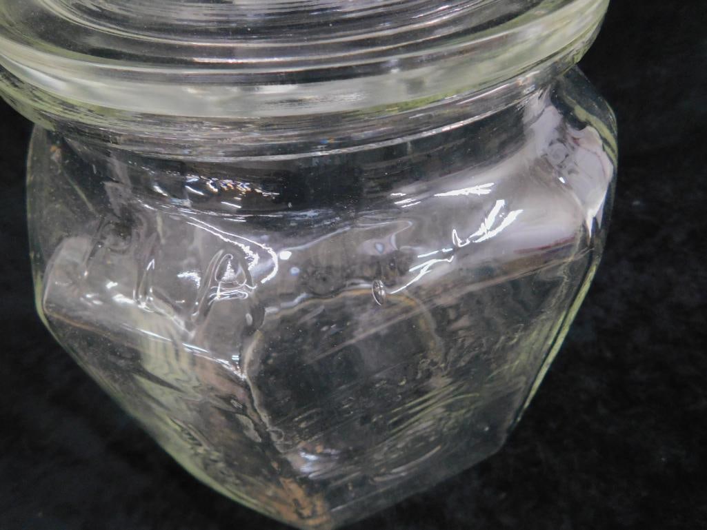 Planters Peanuts "Pennant Salted Peanut Jar with Original Lid - 12" x 8" x 8" - 5