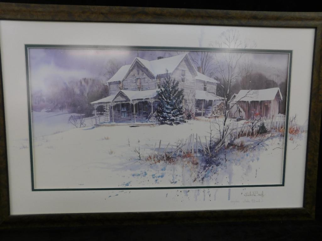 Luke Buck Signed Limited Edition Lithograph - "The Homestead" - 545/750 - 10