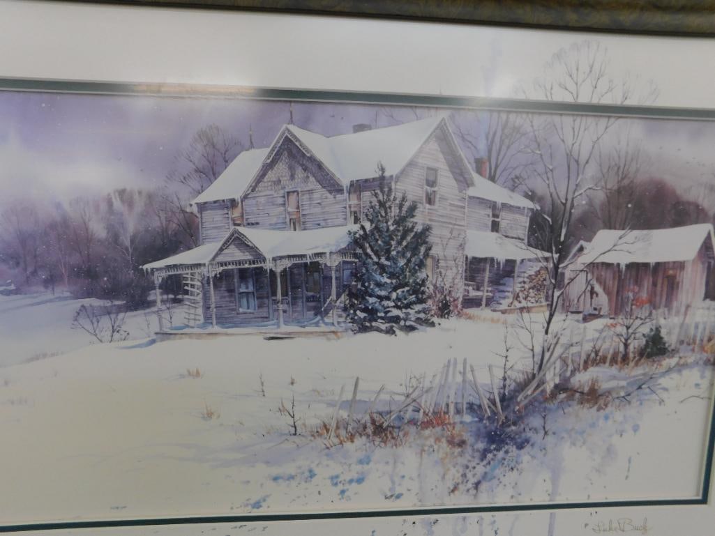 Luke Buck Signed Limited Edition Lithograph - "The Homestead" - 545/750 - 2