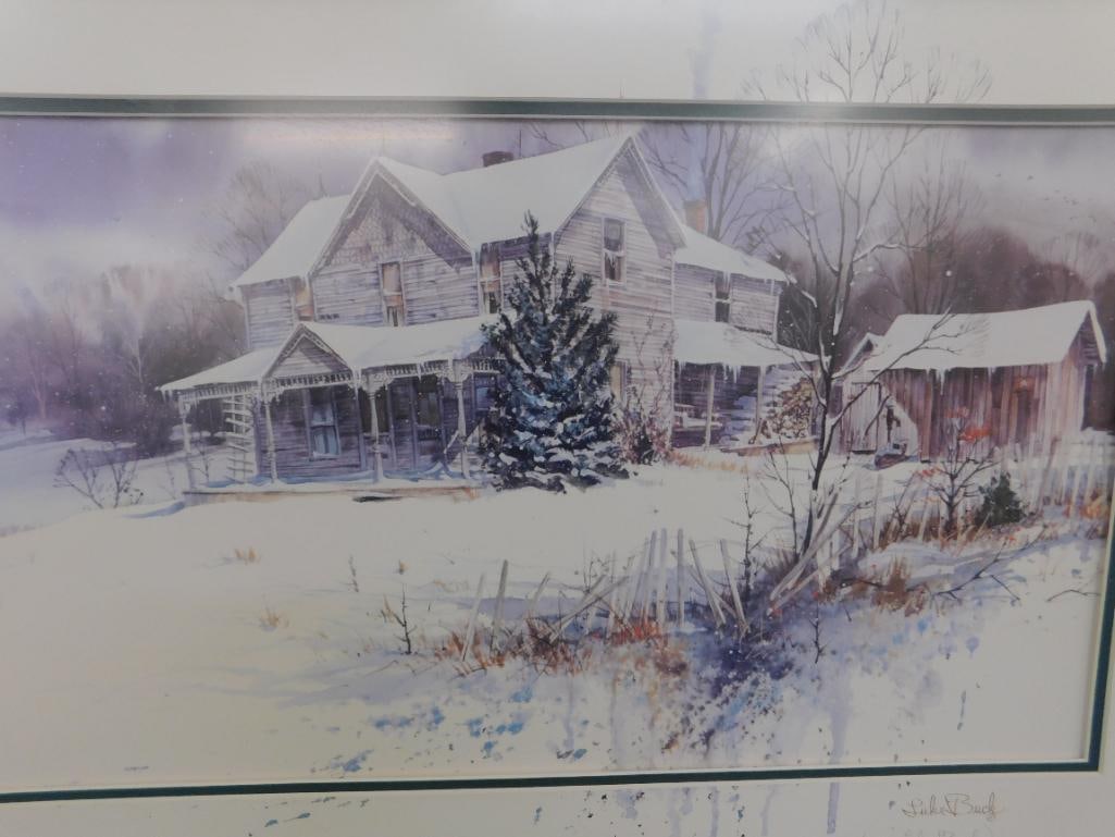 Luke Buck Signed Limited Edition Lithograph - "The Homestead" - 545/750 - 9