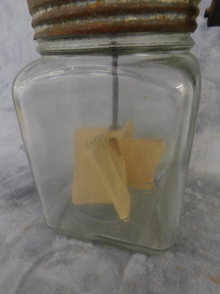 Vintage Dazey Butter Churn - Complete - 13.25" x 8.5" x 5.5" - 6