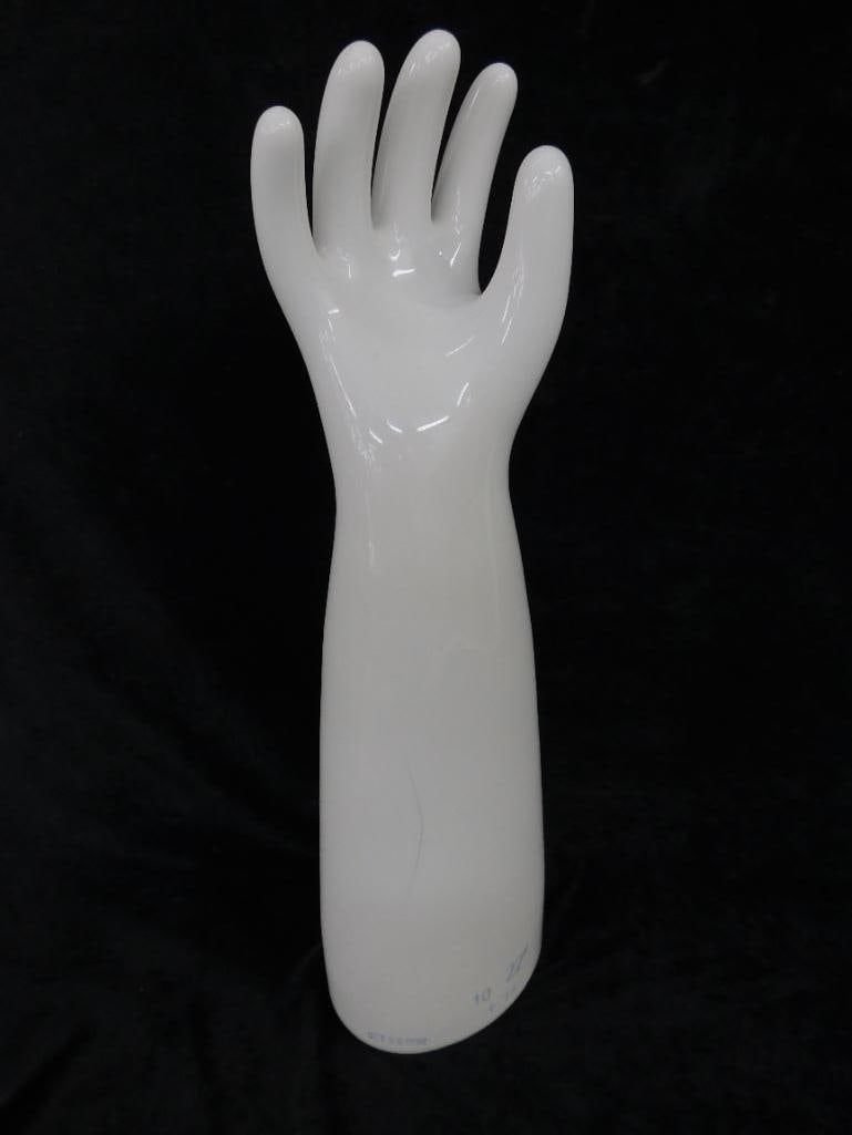 1992 "General Porcelain" 22" Porcelain Glove Mold - 10 - C15 - Right - 10