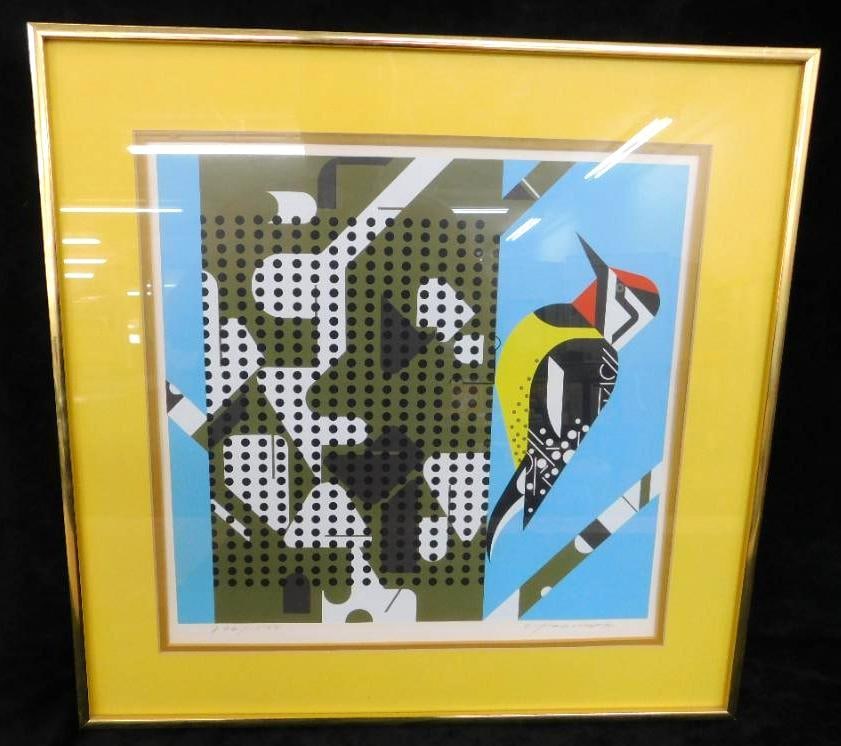 Charles Harper Signed Limited Edition Serigraph - "Yellow Bellied Sapsucker": 876/1500 - 19" x 19.5" - See Photos For Condition and Details