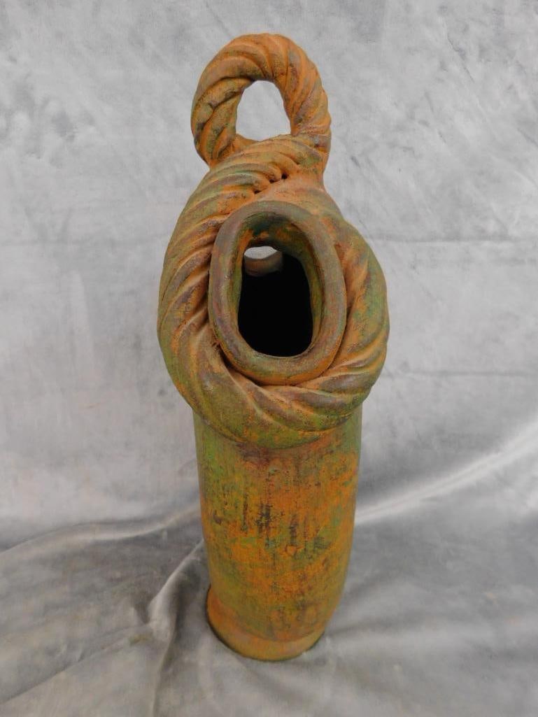 Modern Art Pottery Vase - Unsigned - 18" x 10.5" x 5" - 7