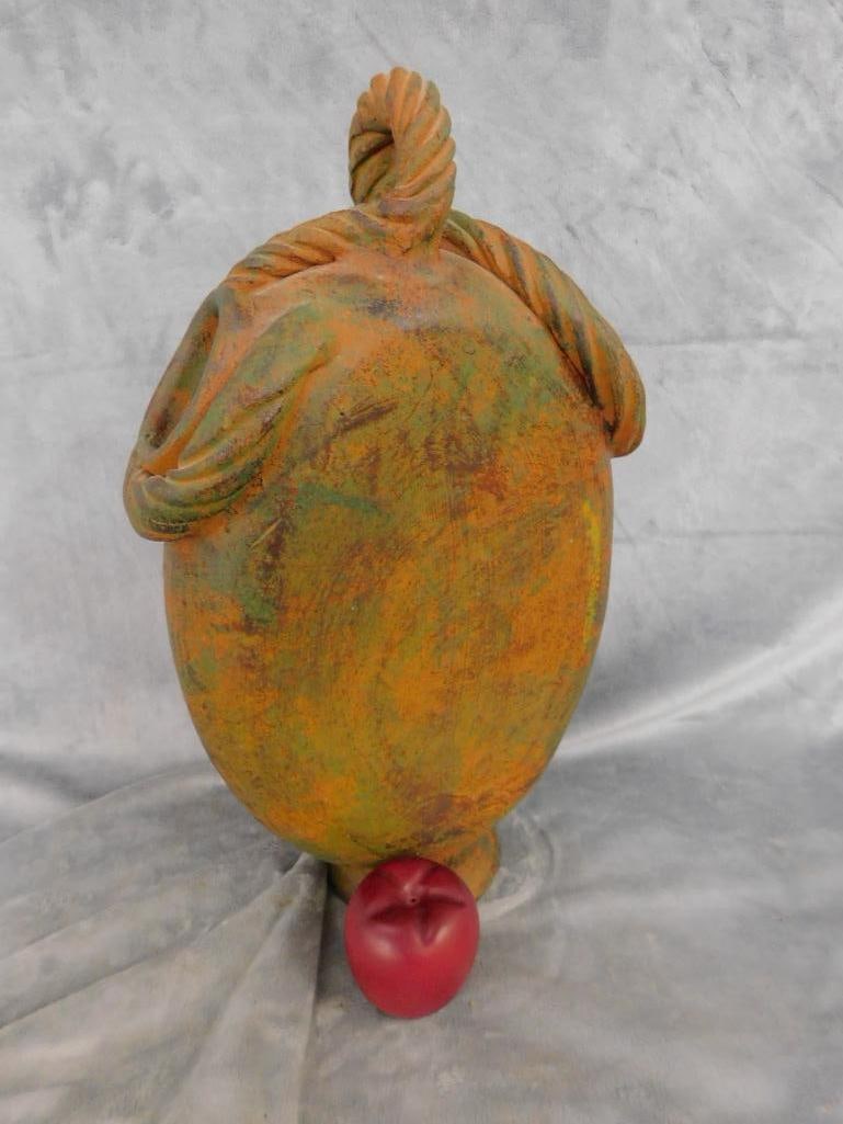 Modern Art Pottery Vase - Unsigned - 18" x 10.5" x 5" - 9