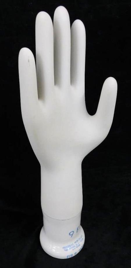 1973 "General Porcelain" 15" Porcelain Glove Mold - 9F - Right: See Photos For Condition and Details