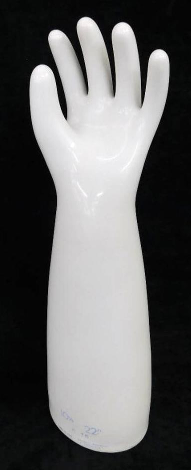 1987 "General Porcelain" 22" Porcelain Glove Mold - 10.5 - C16 - Left: See Photos For Condition and Details