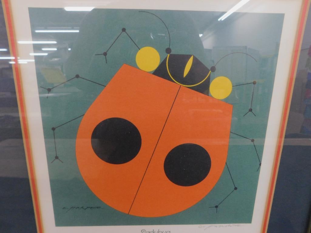 Charles Harper Signed Serigraph - "Lady Bug" - 16.5" x 16.5" - 2
