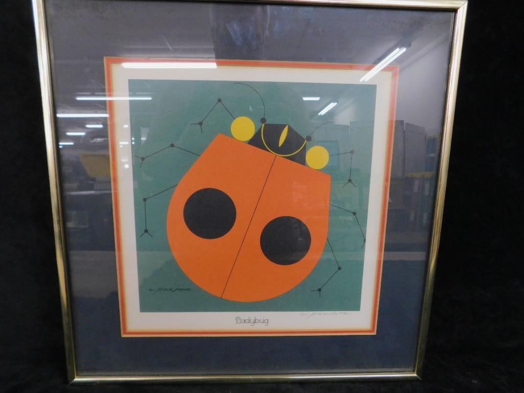 Charles Harper Signed Serigraph - "Lady Bug" - 16.5" x 16.5" - 9
