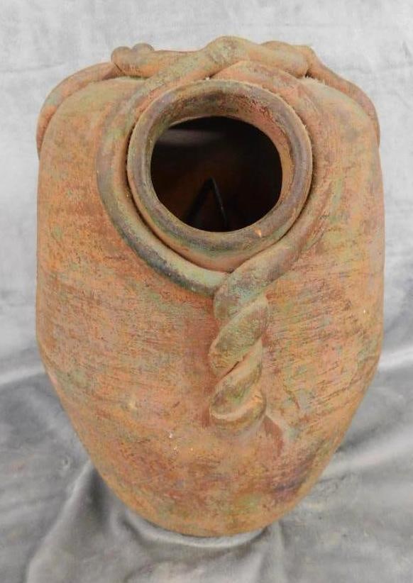 Modern Art Pottery Vase - Unsigned - 13.5" x 9.5": See Photos For Condition and Details