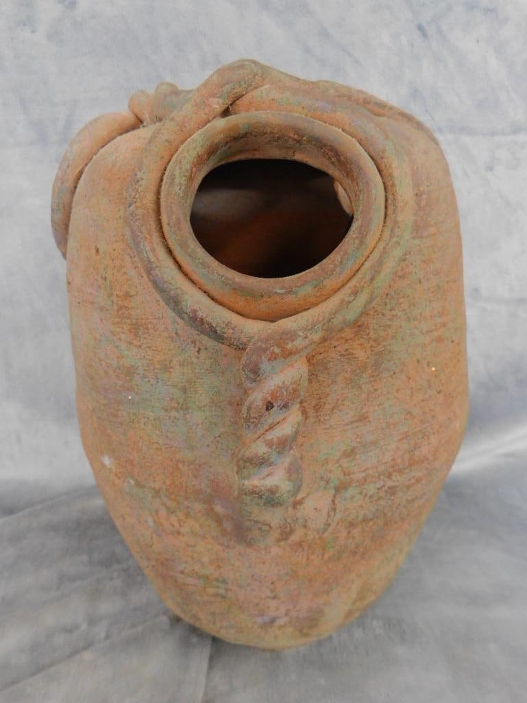 Modern Art Pottery Vase - Unsigned - 13.5" x 9.5" - 9