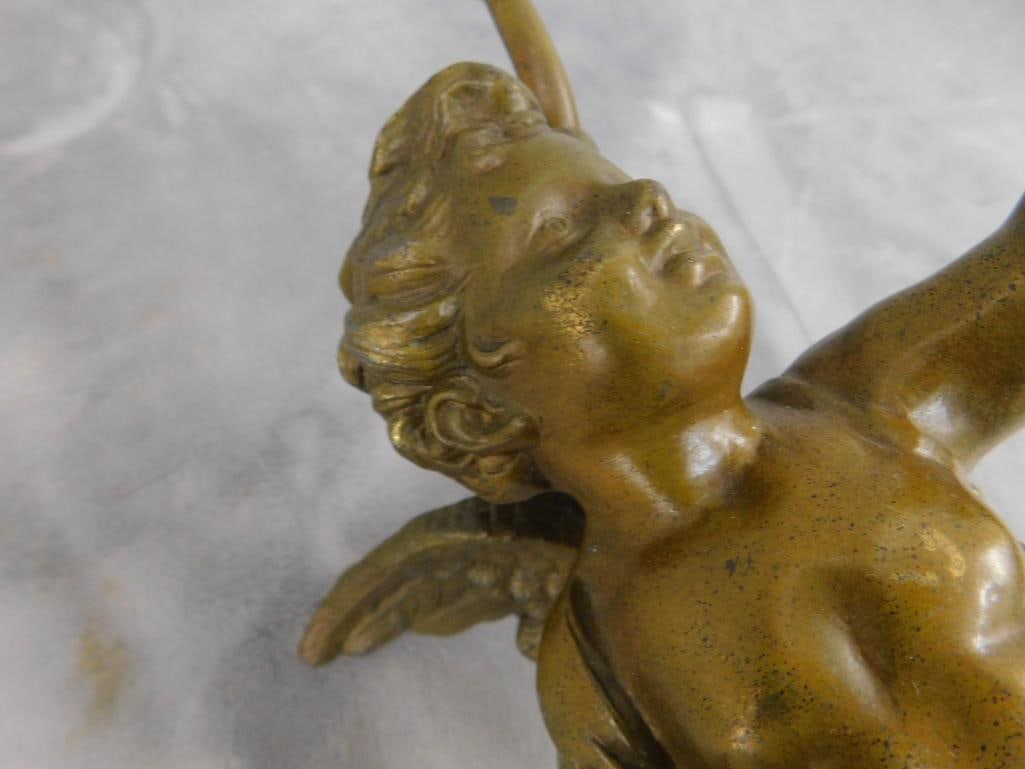 Bronze Cherub Wall Sconce - 25.5" x 7" x 7.5" - 3