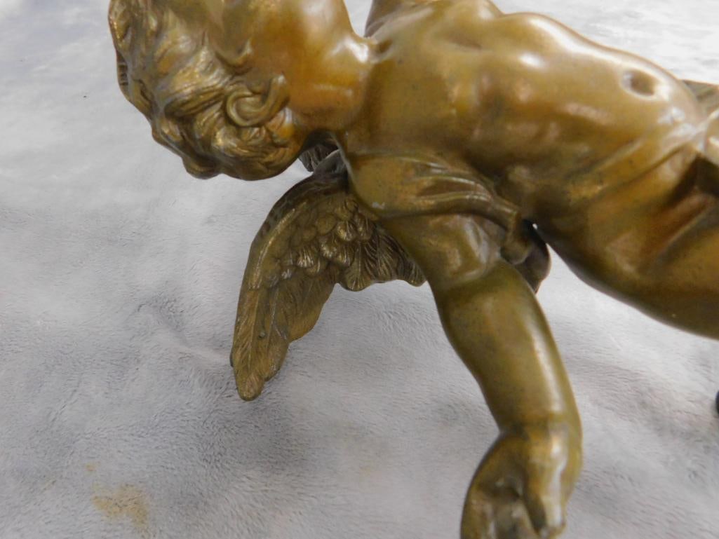 Bronze Cherub Wall Sconce - 25.5" x 7" x 7.5" - 6