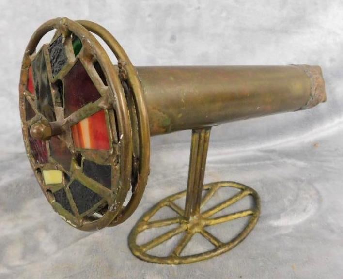 Bronze Desk Top Kaleidoscope - 8.5" x 13" x 4.5": See Photos For Condition and Details