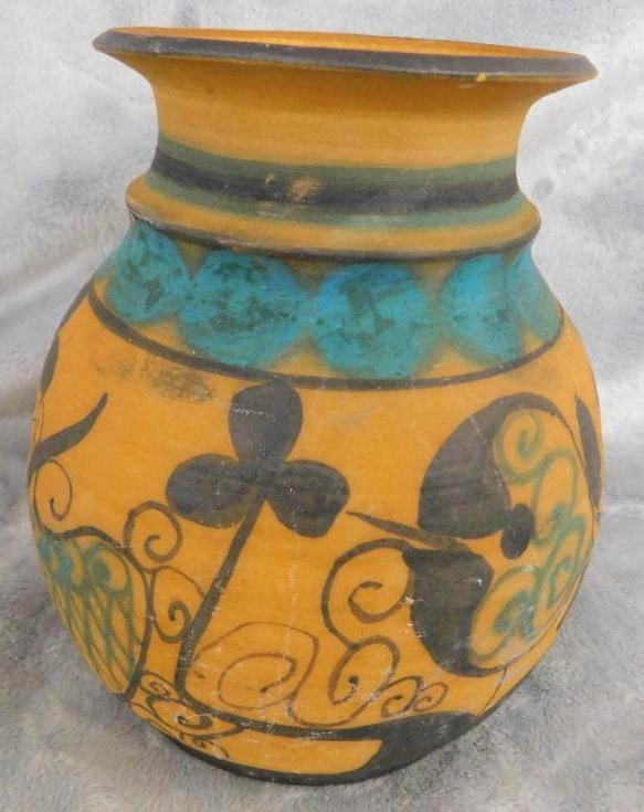 Studio Art Pottery Vase - Signed - 6.25" x 5.5" (1 of 8)