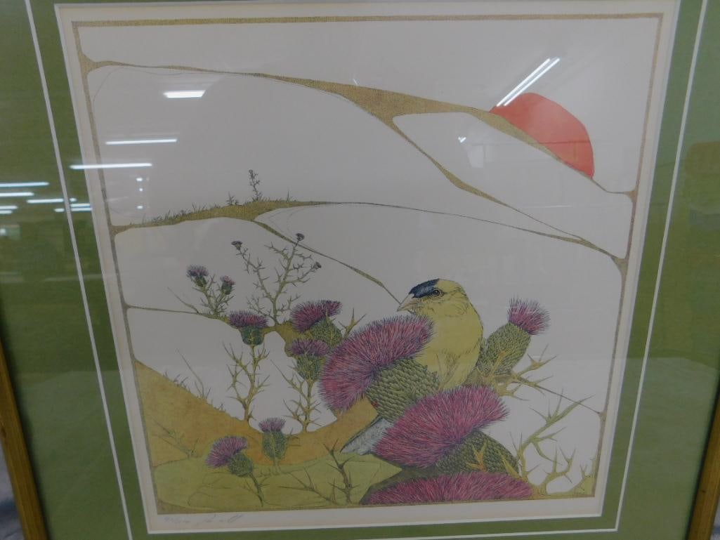 Framed Lithograph - Signed Peter Parnall - Limited Edition 415/1000 - 17.5" x 17.5" - 2