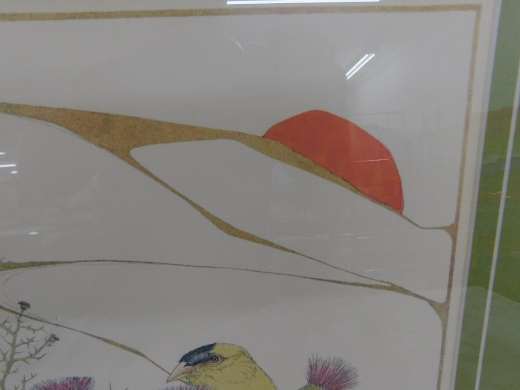 Framed Lithograph - Signed Peter Parnall - Limited Edition 415/1000 - 17.5" x 17.5" - 3