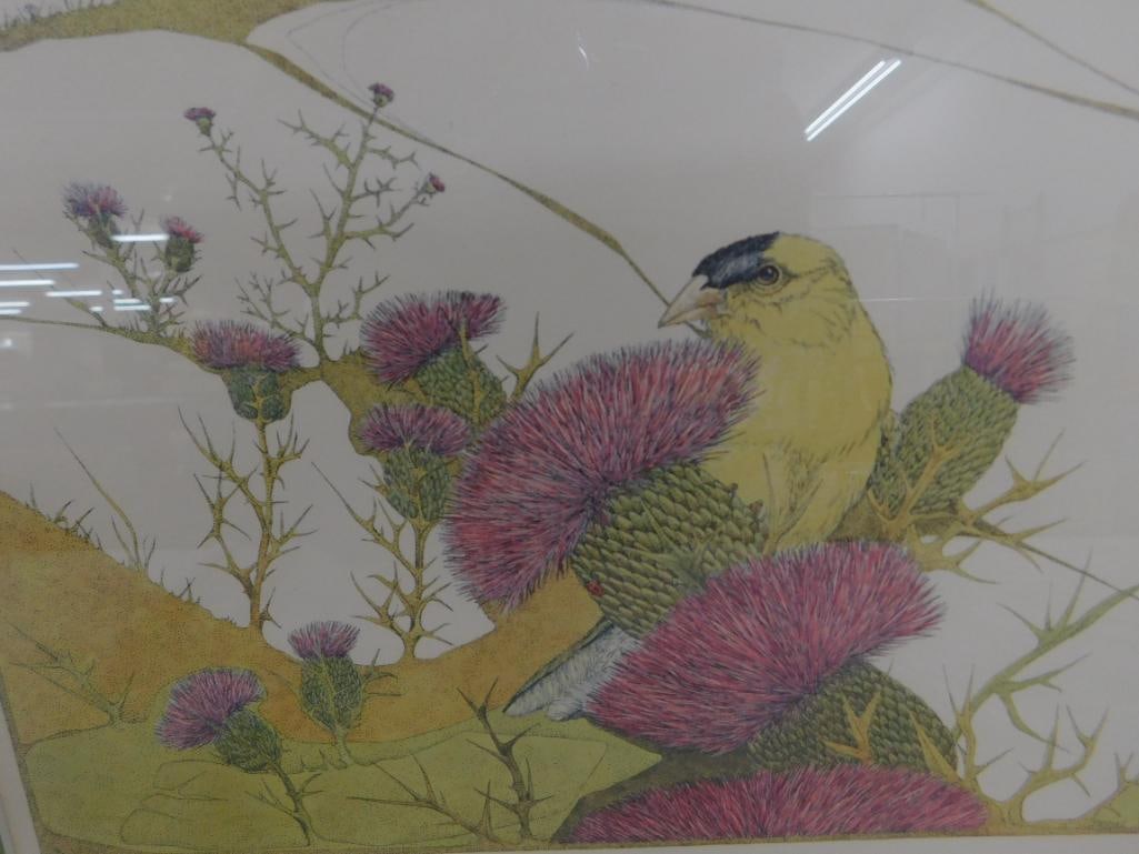 Framed Lithograph - Signed Peter Parnall - Limited Edition 415/1000 - 17.5" x 17.5" - 4
