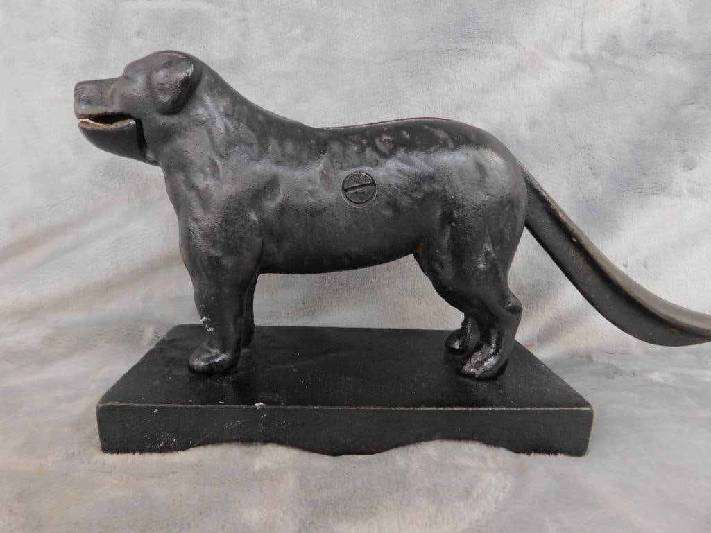 Painted Cast Iron Dog Nut Cracker - 6" x 12" x 3.75" - 7