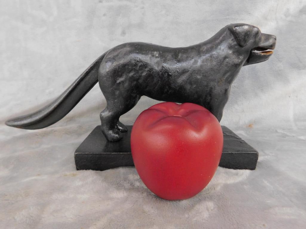 Painted Cast Iron Dog Nut Cracker - 6" x 12" x 3.75" - 8
