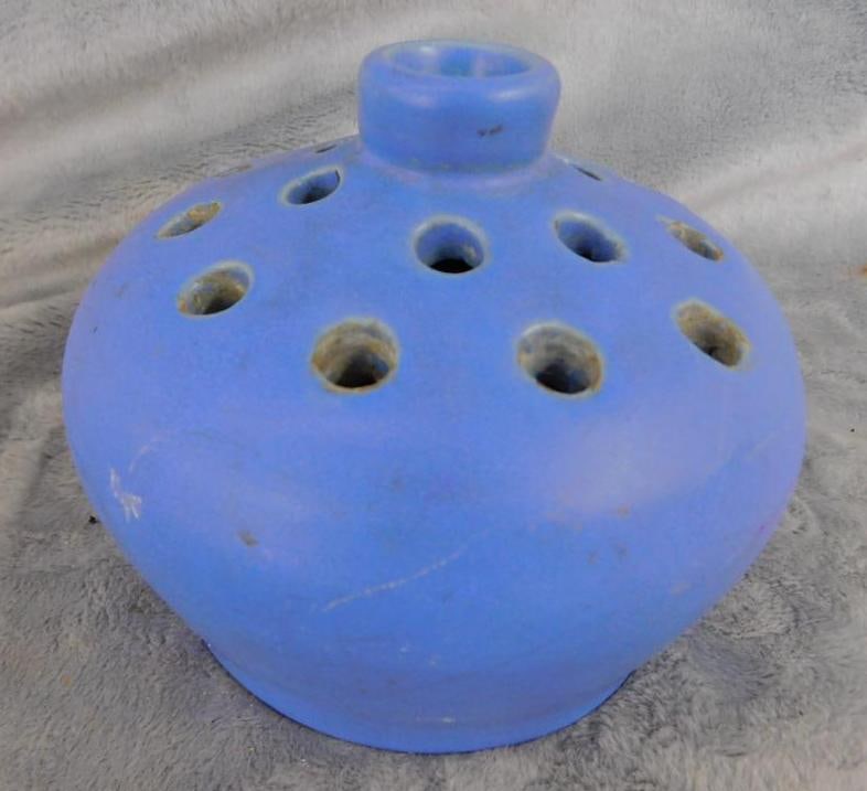 Cherokee Pottery Flower Frog Vase - 4" x 5": See Photos For Condition and Details