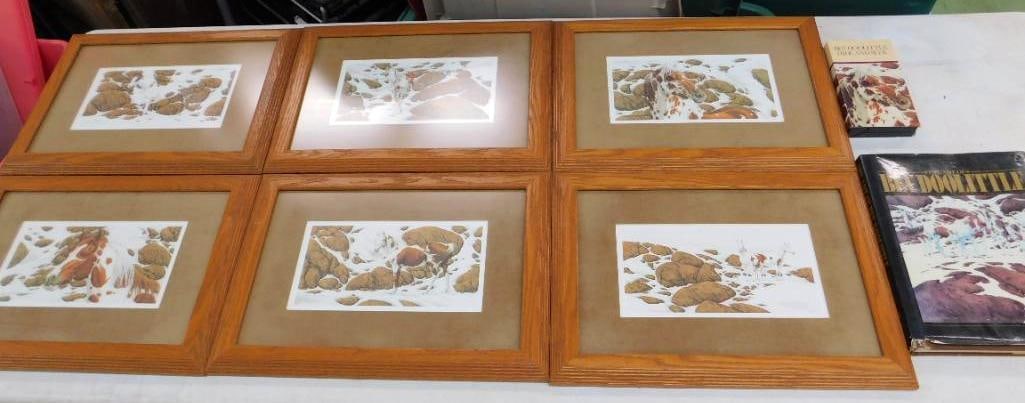 Bev Doolittle - "Hide and Seek" Series Prints - Matted and Framed - Book - VHS Tape: Each Print is 13.25" x 18.25" - See Photos For Condition and Details