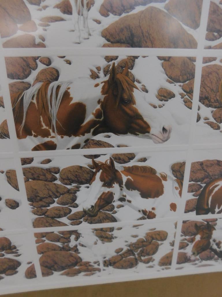 Bev Doolittle - "Hide and Seek" Print - Matted and Framed - Spells Out "Hide and Seek" - 7
