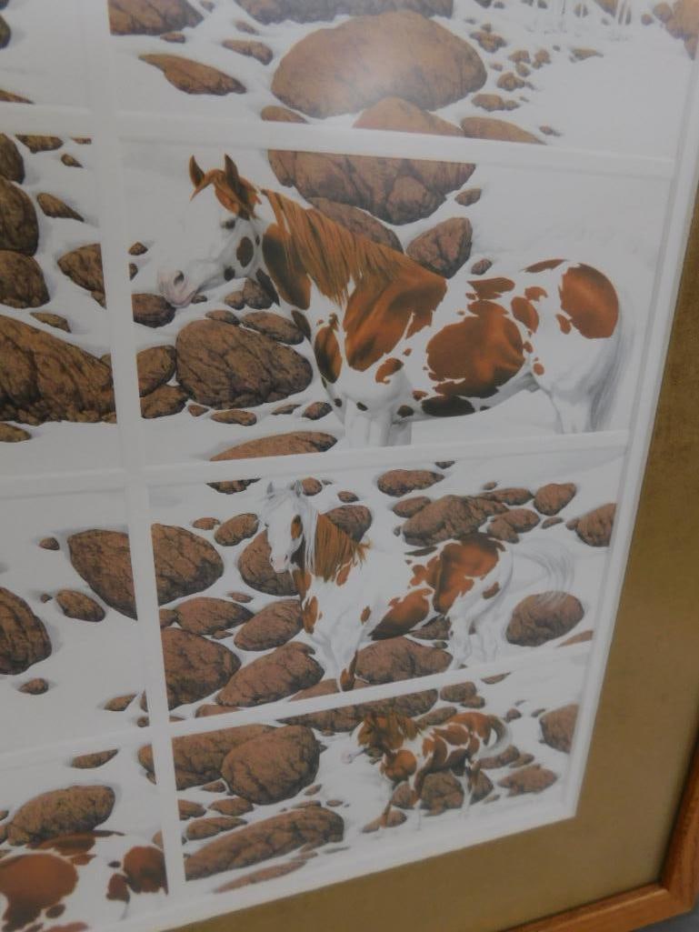 Bev Doolittle - "Hide and Seek" Print - Matted and Framed - Spells Out "Hide and Seek" - 9