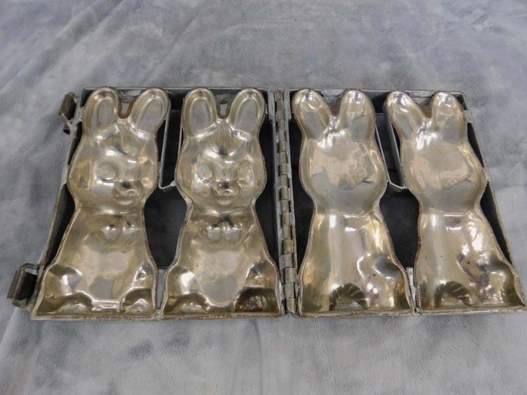 Group of 4 Different Sized Chocolate Molds - Large is 8" x 7" x 3" and 5" x 11" x 2" - 3