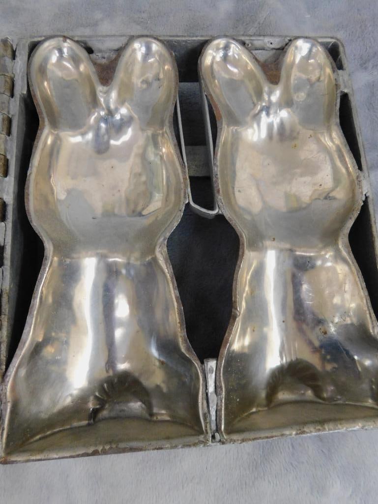 Group of 4 Different Sized Chocolate Molds - Large is 8" x 7" x 3" and 5" x 11" x 2" - 5