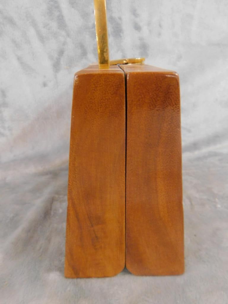Timmy Woods of Beverly Hills - Wood Purse - 9.5" x 6.5" x 3.75" - 4