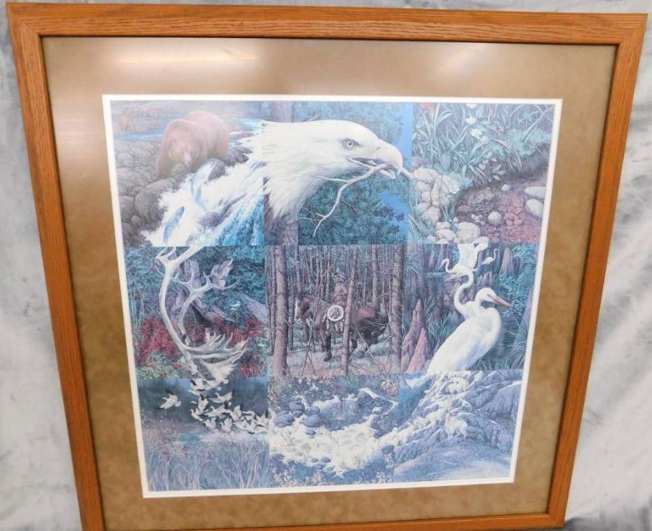 Bev Doolittle - Limited Edition Print - Matted and Framed - Signed - 31.25" x 31.25": See Photos For Condition and Details