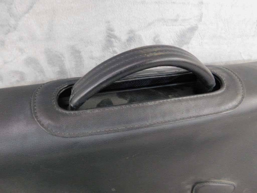 Coach Black Soft Leather Brief Case - 13" x 17" x 4.5" - 4